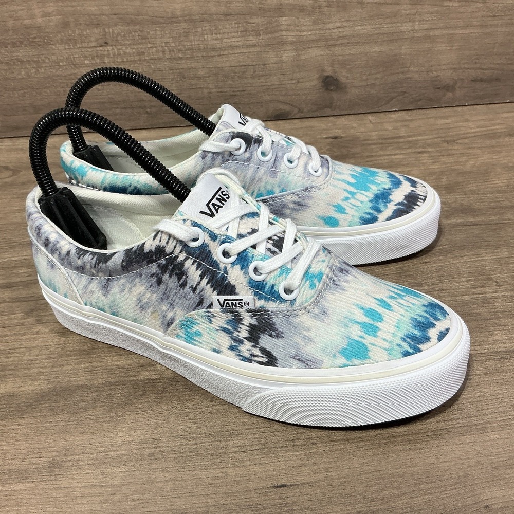 Vans Tie Dye Psychedelic Blue Purple Skate Shoes Low Top 508731 Womens Size 6 US